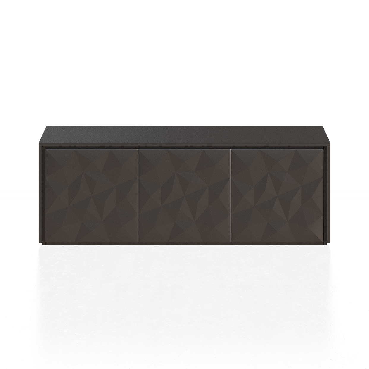 Modern Geometric TV Cabinet 3D Model – Low-Poly Design