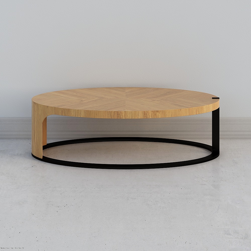 Oval Coffee Table 3D model for Modern Interiors