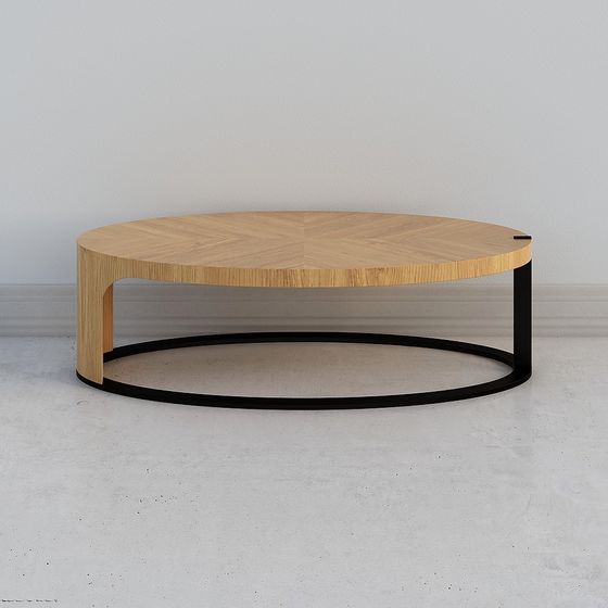 Oval Coffee Table 3D model for Modern Interiors