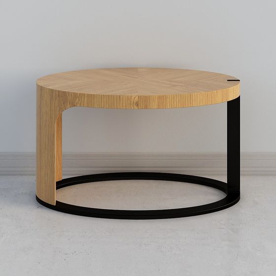 Stylish Round Coffee Table 3D model