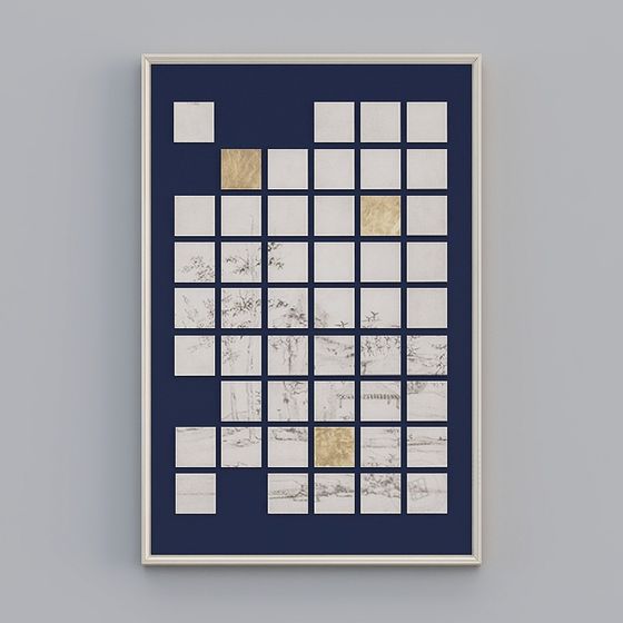 Abstract Frame 3D Model for Creative Projects