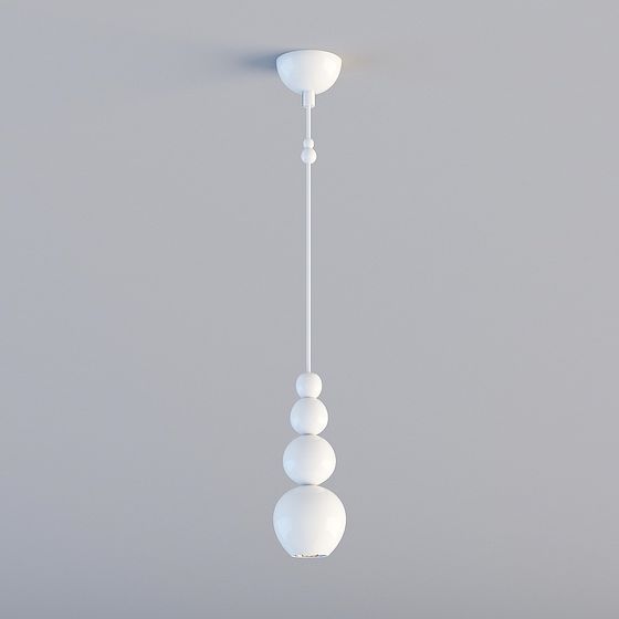 Modern Minimalist Chandelier 3D model