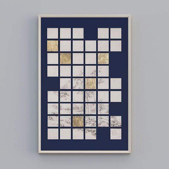 Abstract Puzzle Frame 3D model for Creative Projects