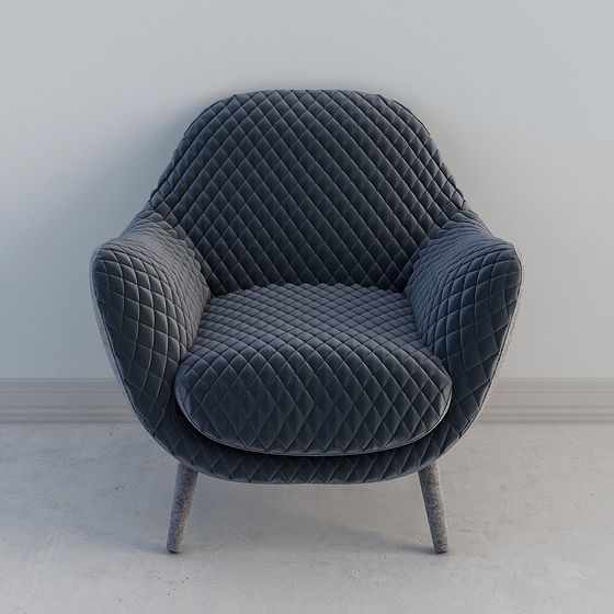 Elegant Scandinavian Armchair 3D model