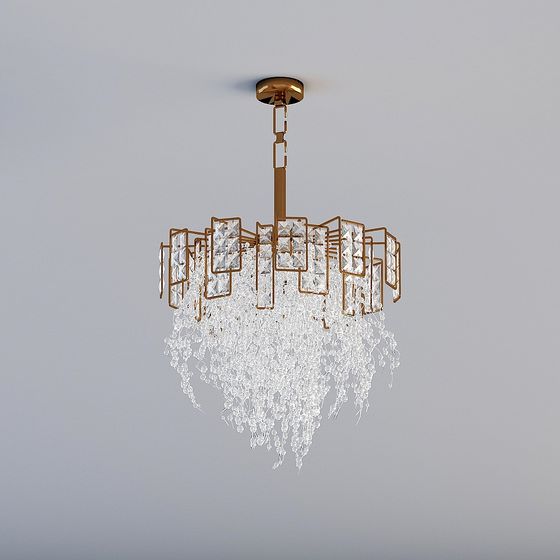 Elegant Dreamlike Chandelier 3D model