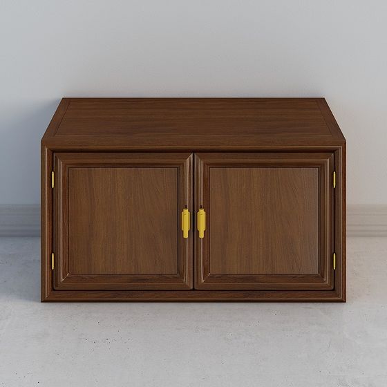 Elegant Classic Storage Cabinet 3D model