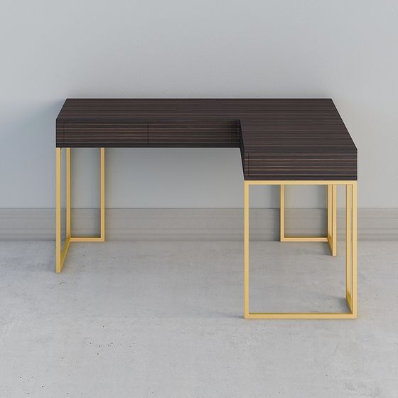 Urban Corner Work Desk 3D model for Modern Spaces