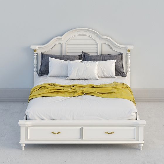 Cozy Retreat Bed 3D model