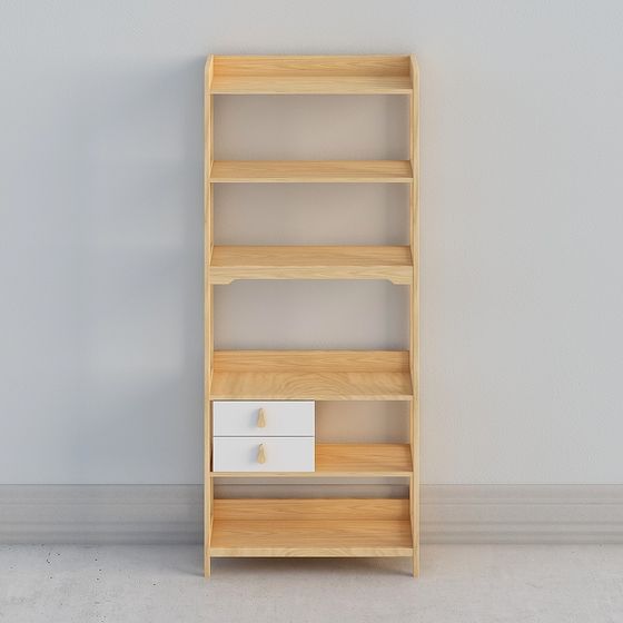Modern Minimalist Bookshelf 3D model