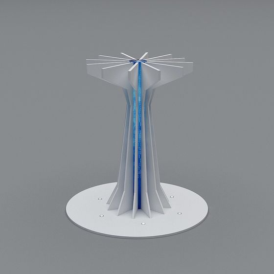Futuristic Tower 3D Model