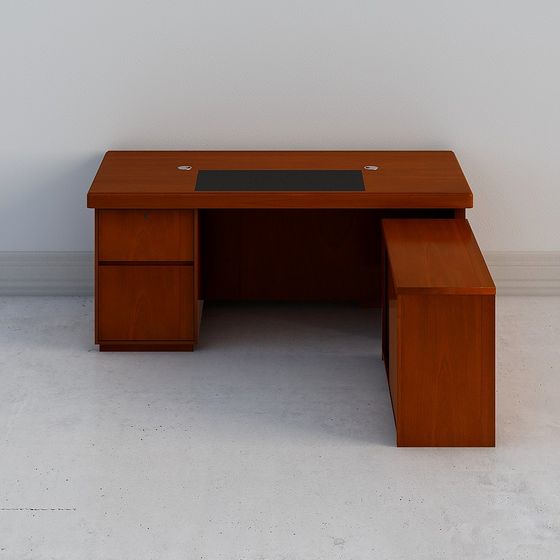 Modern Minimalist Office Desk 3D model