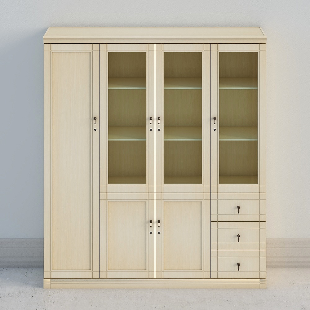 Elegant 3D Bookshelf Model for Modern Interiors