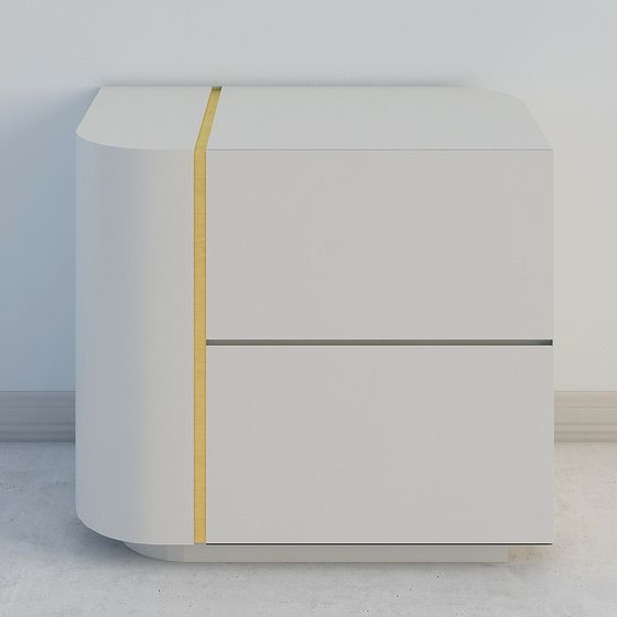 Stylish Minimalist Storage Cabinet 3D model