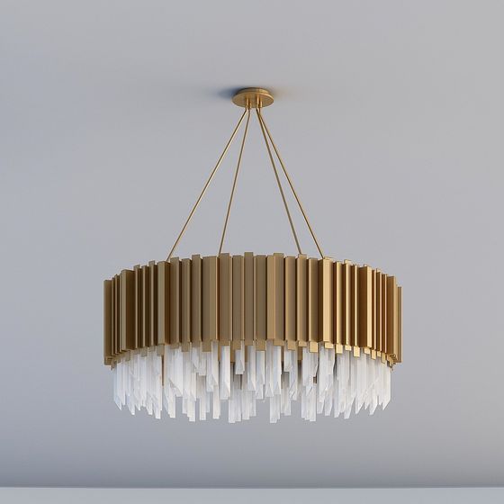 Radiant Ribbon 3D model Chandelier