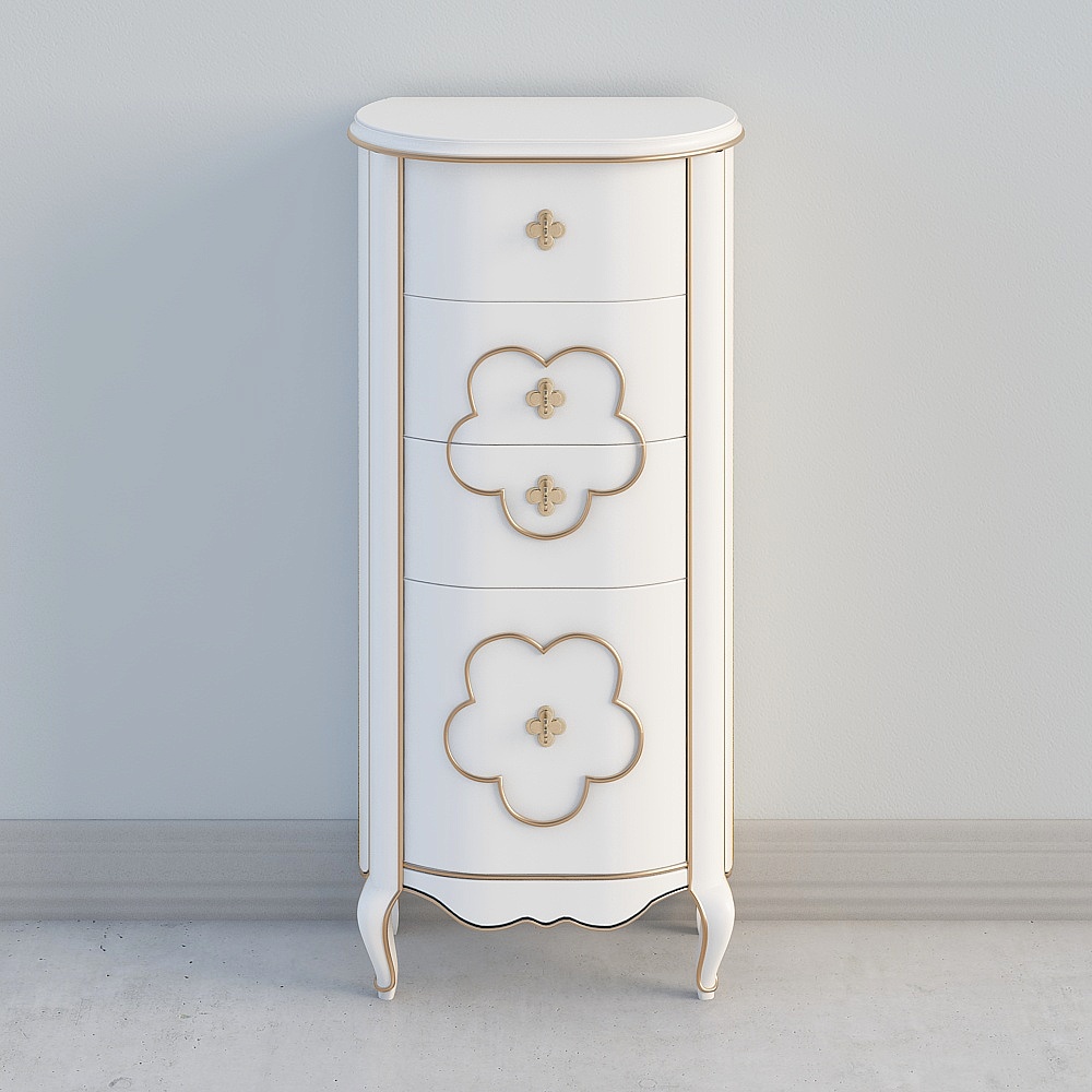 Jewelry cabinet white