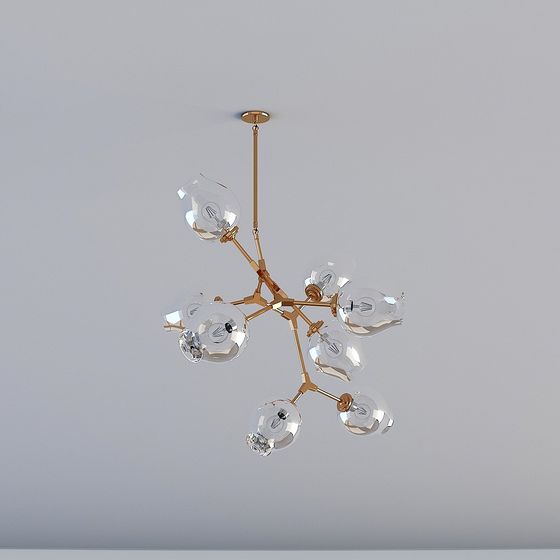 Luxurious Pendant Light 3D model