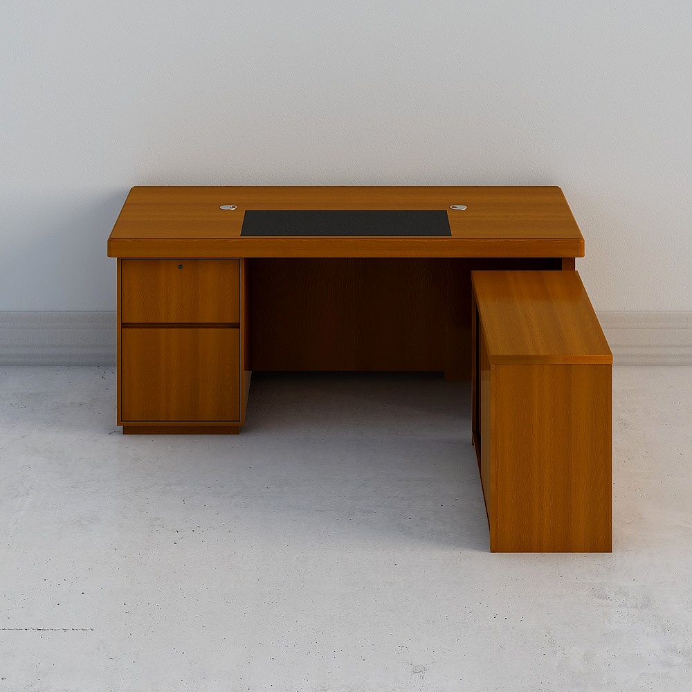 Modern Minimalist Office Desk 3D model