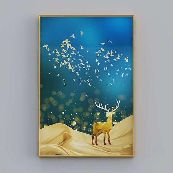 Low Poly Deer 3D model for Artistic Creations