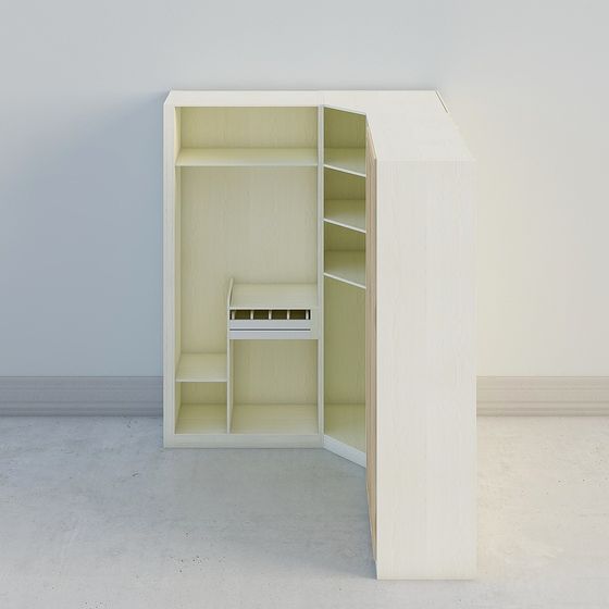 Minimalist Corner Cabinet 3D model