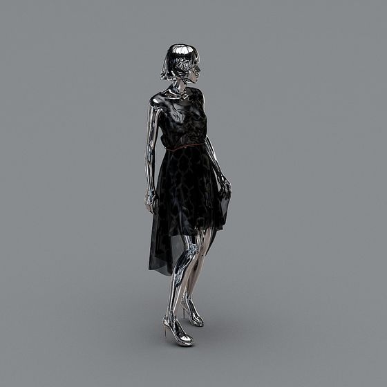 Futuristic Fashion Model 3D model