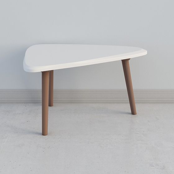 Sleek Streamlined Coffee Table 3D model