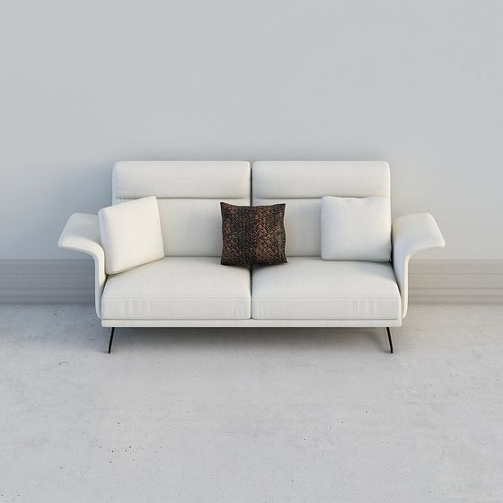 Modern Minimalist 3D Sofa Model