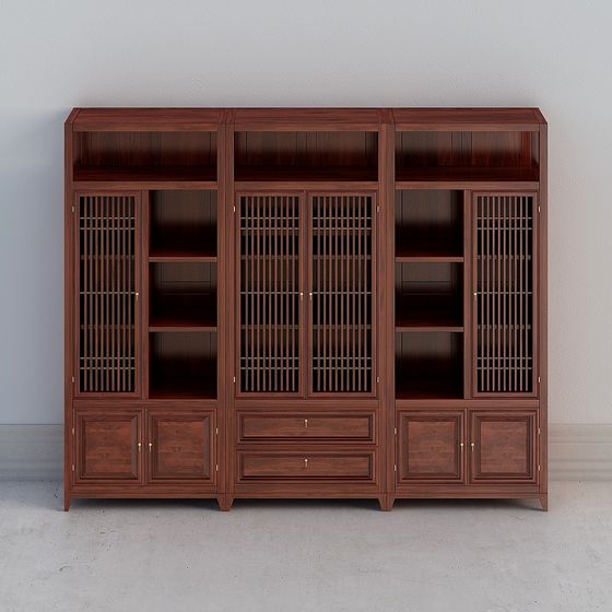 Classic Modern Bookshelf 3D model