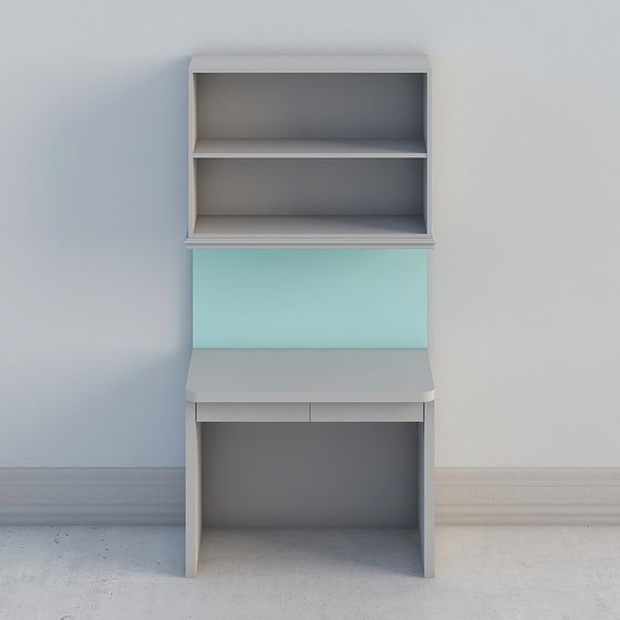 Urban Desk with Hutch 3D model