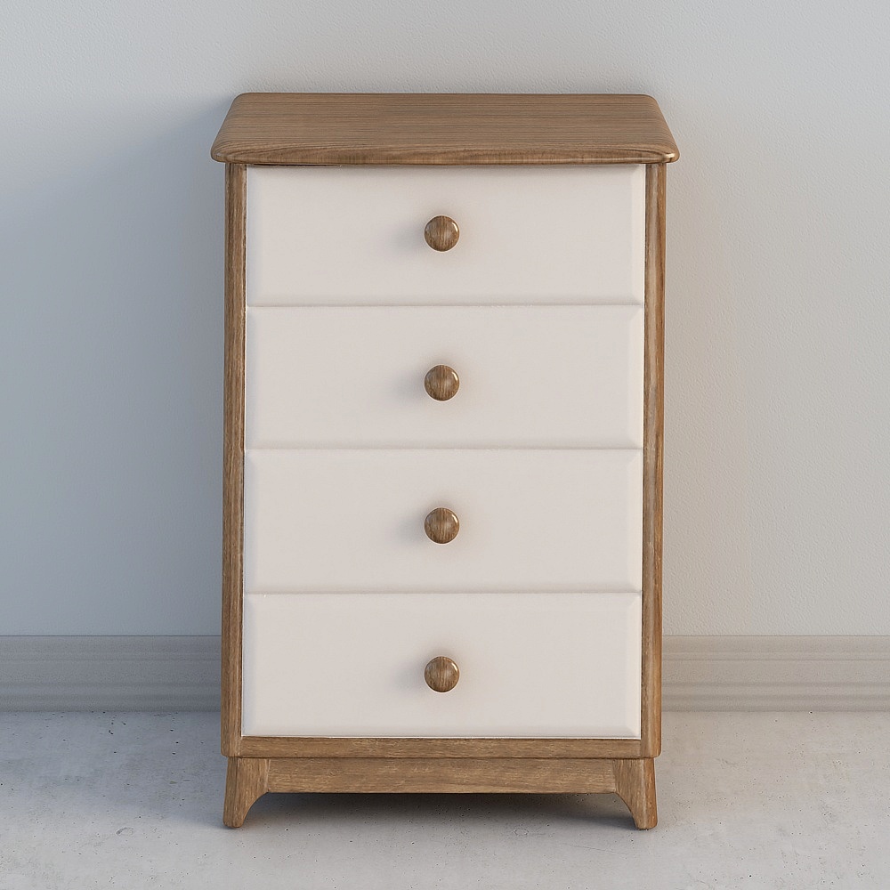 Elegant Low Polygon Nightstand 3D model