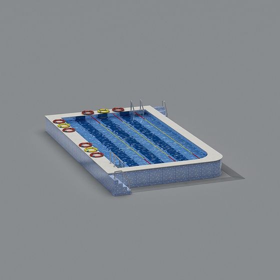 Realistic Swimming Pool 3D model for Creative Projects