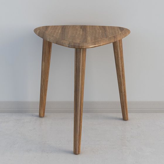 Earth Color Chess Table 3D Model