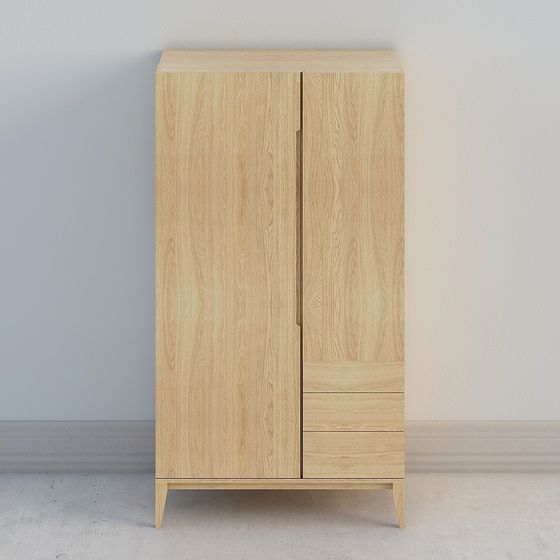 Modern Minimalist Wardrobe 3D model