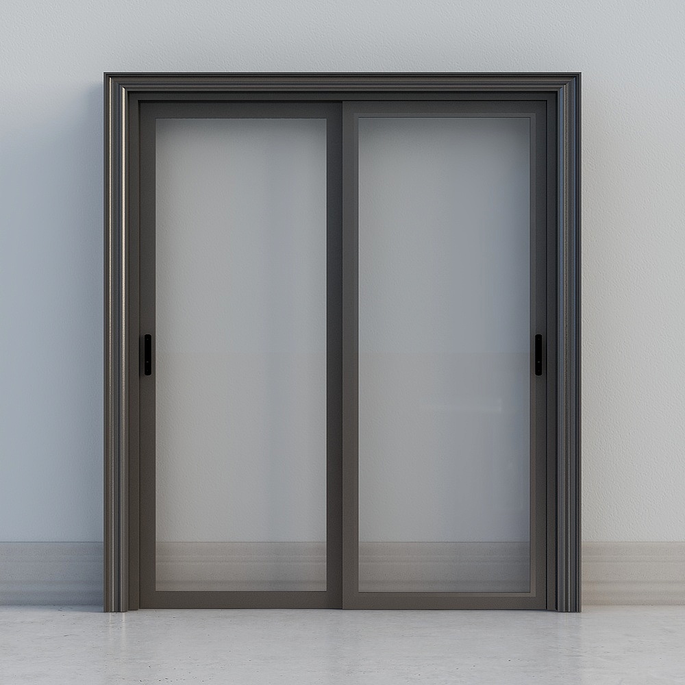 Porte coulissante en verre