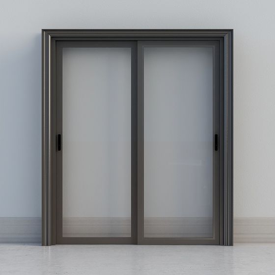 Porte coulissante en verre