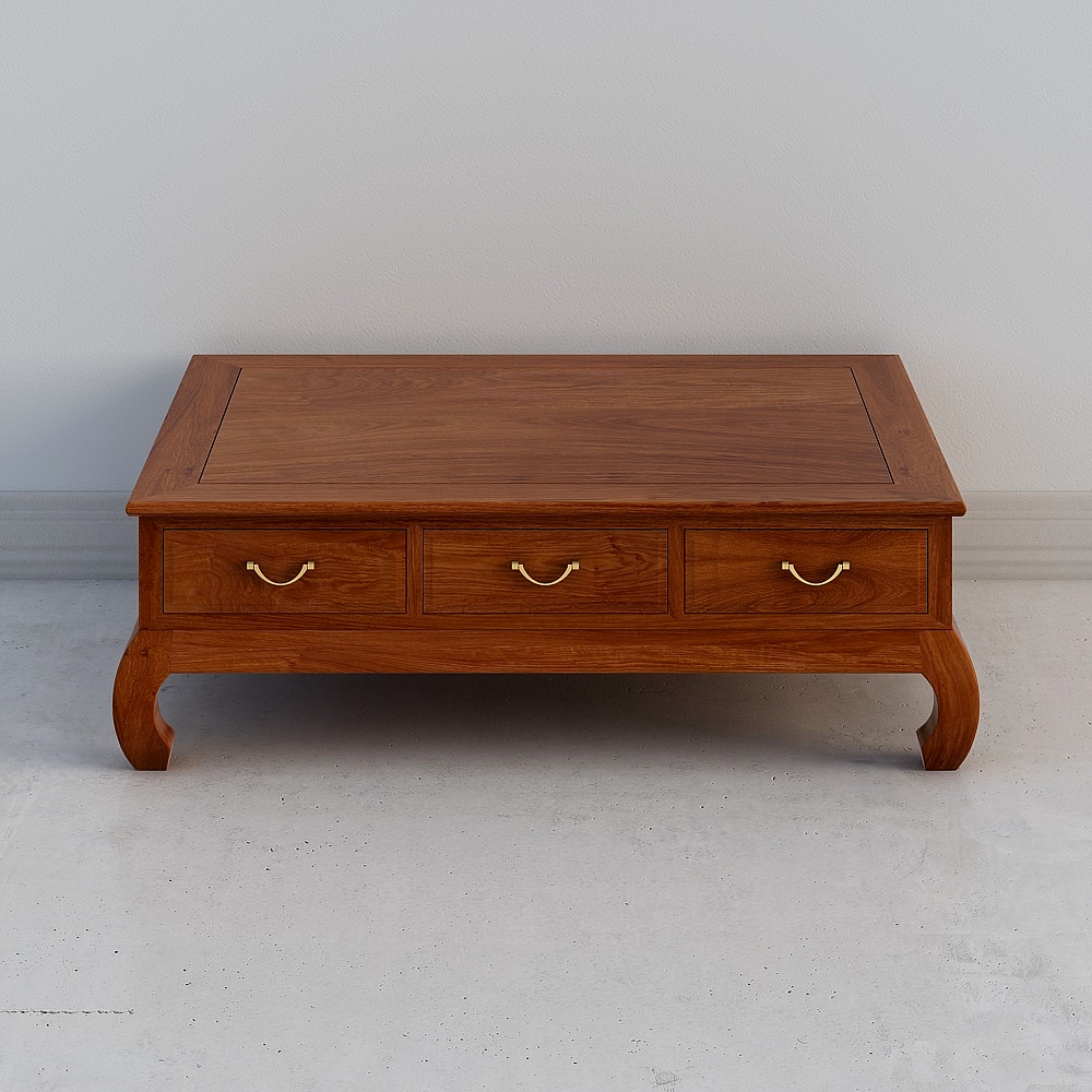 Elegant Vintage Coffee Table 3D Model