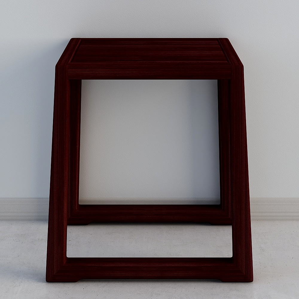 Black Leisure Tea Table 3D Model for Cozy Spaces