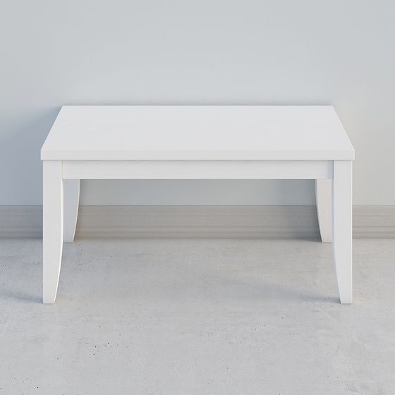 Minimalist White Table 3D model
