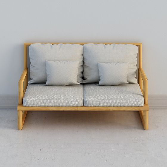 格柵沙發雙人座