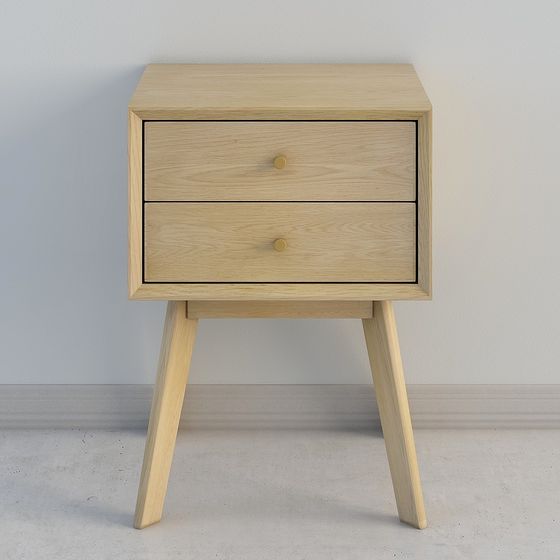 Mesita de noche de hebilla de cobre 016