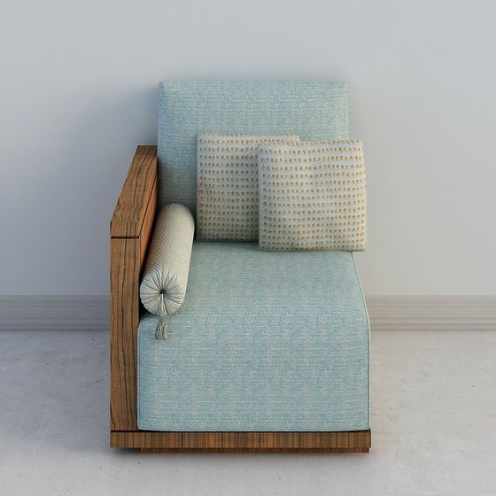 Low Poly Stylish Sofa 3D Model for Modern Interiors
