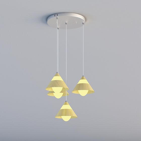 Sắc màu - Đơn giản hiện đại - Đèn nhà hàng - Đèn chùm - Gỗ WD75091-4