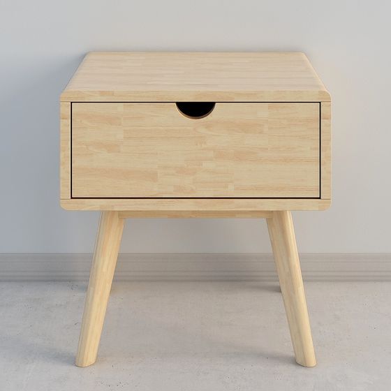 Modern Minimalist Bedside Table 3D model