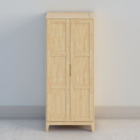 Wooden Storage Cabinet 3D model