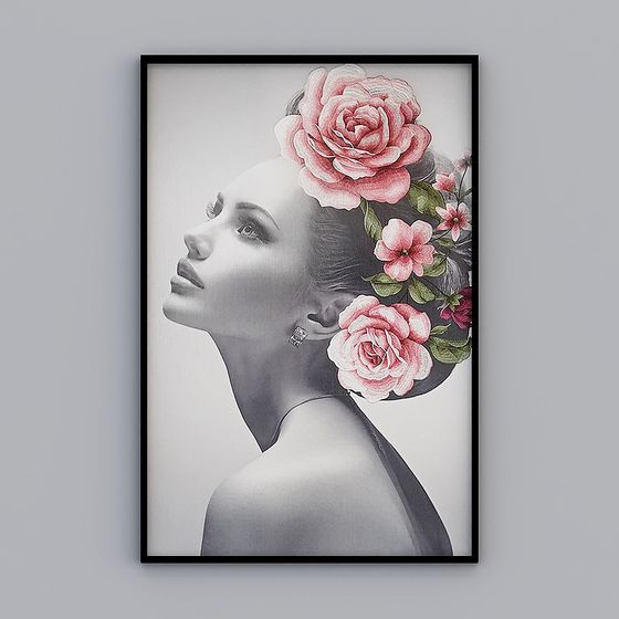 Crown Beauty 3D Model Art Piece