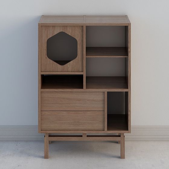 Urban Corner Cabinet 3D model for Creative Projects