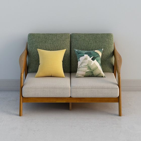 Charming 3D Model Sofa for Modern Interiors