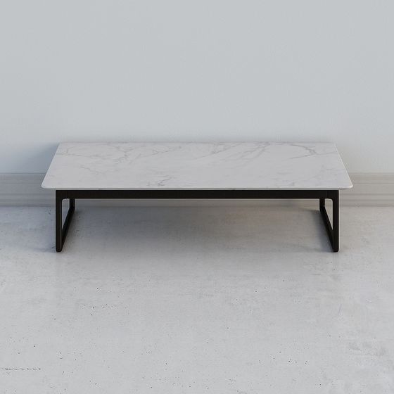 Contemporary Marble Coffee Table 3D model
