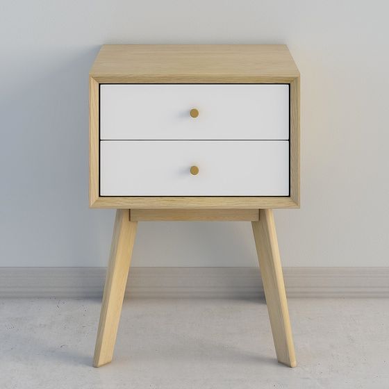 Mid-Century Modern Nightstand 3D model