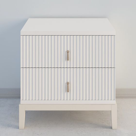 Elegant Nightstand 3D model for Contemporary Interiors