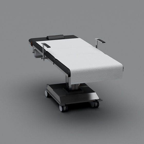 Operating Table 3D Model in Black
